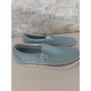 VANS Classic Slip Canvas Shoes Blue Whit